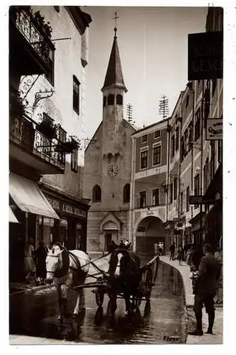 [Ansichtskarte] A 4810 GMUNDEN, Kammerhofgasse, Fuhrwerk. 