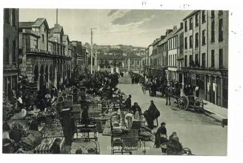 [Ansichtskarte] EIRE / IRLAND - CORK, Paddy's market, Flea Market / Flohmarkt. 
