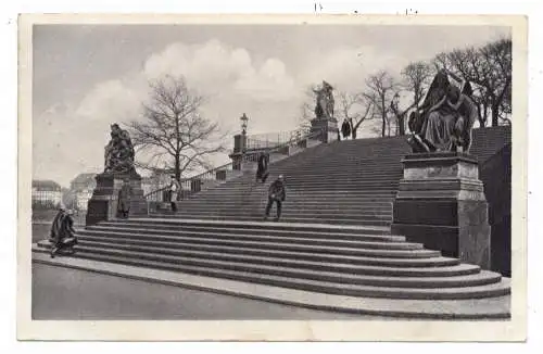 [Ansichtskarte] 0-8000 DRESDEN, Treppe der Brühlschen Terrasse, 1932. 