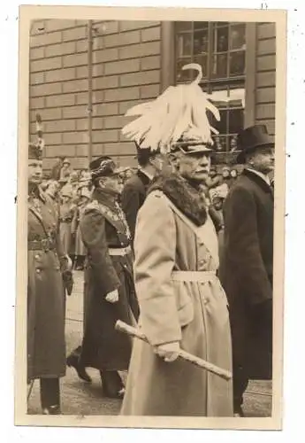 [Ansichtskarte] 0-8000 DRESDEN, Trauerzug,  Beisetzung König Friedrich August III. 22.2.1932 Hofkirche, Photo Hüter. 