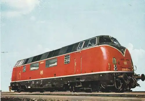 [Ansichtskarte] EISENBAHN / RAILWAY - Baureihe 220, Personenzuglokomotive, Bj. 1953. 