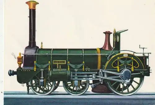 EISENBAHN / RAILWAY, "CRAMPTON" 2A Lokomotive, Bj. 1853