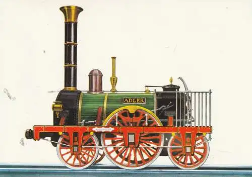 EISENBAHN / RAILWAY, "ADLER" 1A1 Lokomotive, Bj. 1835