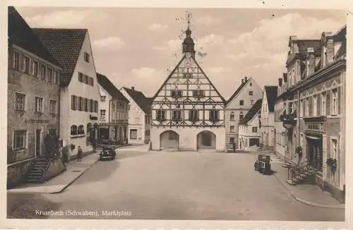 8908 KRUMBACH, Marktplatz, Oldtimer, 1940