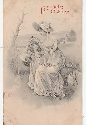 [Ansichtskarte] OSTERN / EASTER GREETING / PAQUES - ZWERG & HASE. 