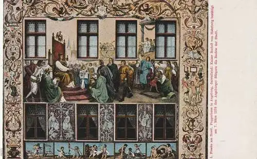 8900 AUGSBURG, Freske am Fuggerhaus