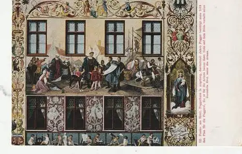 8900 AUGSBURG, Freske am Fuggerhaus