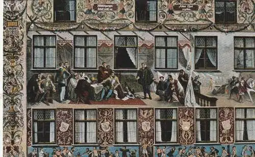 8900 AUGSBURG, Freske am Fuggerhaus