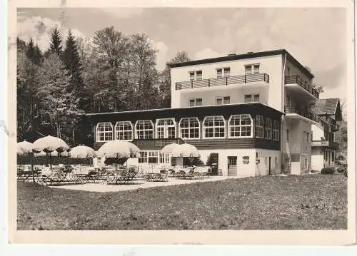 [Ansichtskarte] 8230 BAD REICHENHALL, Erholungsheim Paßhöhe Hallturm, 1955. 