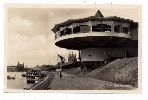 5000 KÖLN, BASTEI, Rheinufer, Rhein - Schwimmbäder, 1938