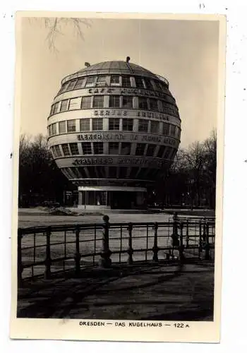 [Ansichtskarte] 0-8000 DRESDEN, Kugelhaus, Architekt Peter Birkenholz / Ledoux, Photo: Lothar Wetzel. 