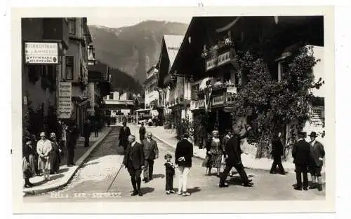 [Ansichtskarte] A 5700 ZELL am See, Seegasse, Feinkosthaus Ammerer, belebte Szene, Verlag Kallina. 