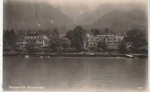 CH 3806 BÖNIGEN BE, Hotel & Pension Belle-Rive, Ansicht vom See, Verlag Frobenius