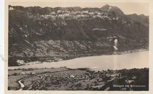 CH 3806 BÖNIGEN BE, Blick über den Ort und den Brienzersee, Verlag D'Aguanno - Zinsli