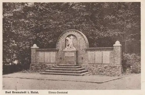 2357 BAD BRAMSTEDT, Ehren - Denkmal, Verlag Schmidt