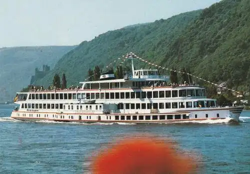 [Ansichtskarte] BINNENSCHIFFE - RHEIN, Köln - Düsseldorfer "DRACHENFELS". 