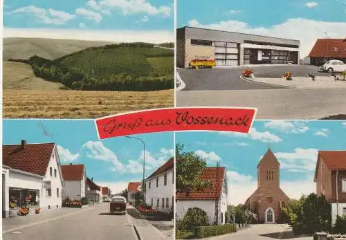 [Ansichtskarte] 5165 HÜRTGENWALD - VOSSENACK, Kreissparkasse, Kirche, Strassenpartie. 