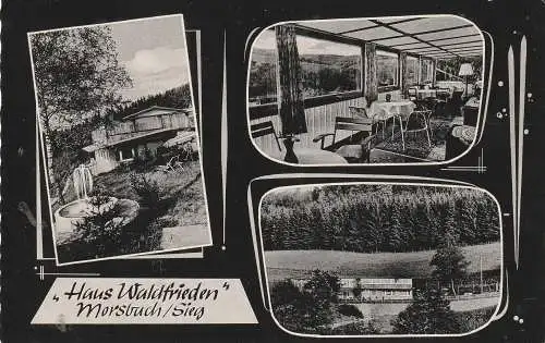 [Ansichtskarte] 5222 MORSBACH , Haus Waldfrieden, 1963. 