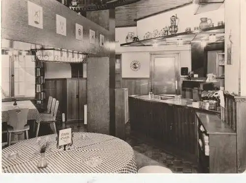 [Ansichtskarte] 0-2401 GROSS STIETEN, Gaststätte "Mecklenburger Mühle", Mühlenstube, 1973. 