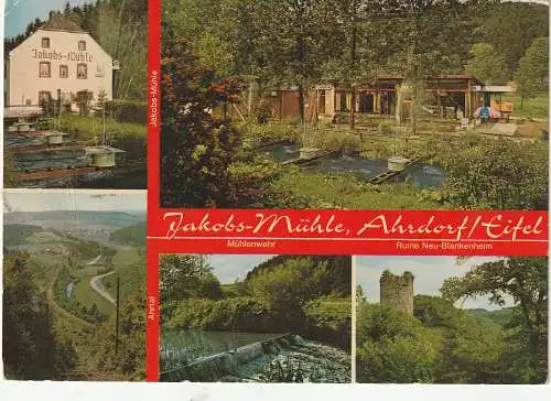 [Ansichtskarte] 5378 BLANKENHEIM - AHRDORF, Campingplatz / Hotel "Jakobs - Mühle". 