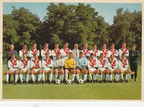 [Ansichtskarte] FUSSBALL - 1. FC KÖLN, Mannschaft, Multhaup, Overath, Flohe, Hemmersbach, Soskic, Thielen, Löhr, Weber, Simmet.... 