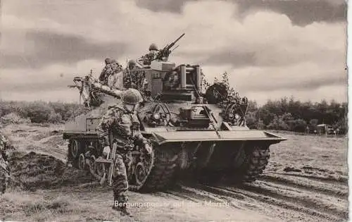 [Ansichtskarte] MILITÄR - BUNDESWEHR , PANZER / TANK M74 Bergepanzer, 1961. 