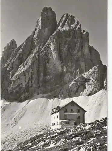 [Ansichtskarte] I 39030 SEXTEN, Zsigmondy Hütte / Rifugio Zsigmondy. 