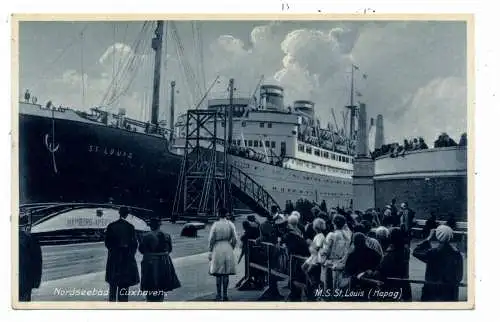 [Ansichtskarte] 2190 CUXHAVEN, HAPAG - Dampfer M.S. "ST. LOUIS", 1933. 