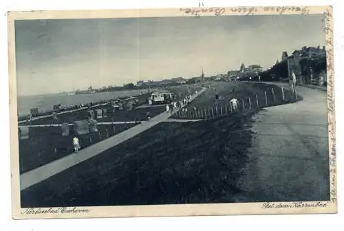 [Ansichtskarte] 2190 CUXHAVEN, Bei dem Karrenbad, 1933. 