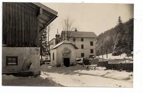[Ansichtskarte] 8242 BISCHOFSWIESEN - HALLTHURM, Dorfansicht im Schnee, Photo-AK Tausch. 