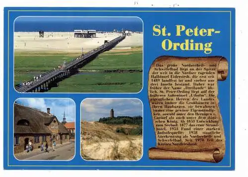 2252 SANKT PETER - ORDING, Chronik - AK