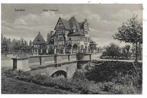 [Ansichtskarte] 6740 LANDAU, Villa Ludovici, 1919. 