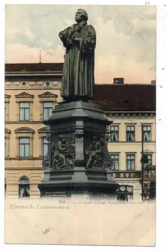 [Ansichtskarte] 0-5900 EISENACH, Lutherdenkmal, 1901. 