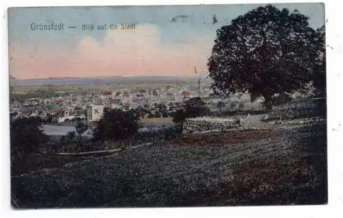 [Ansichtskarte] 6718 GRÜNSTADT, Blick auf die Stadt, 1919. 