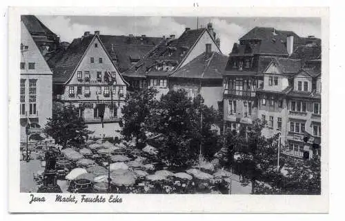 [Ansichtskarte] 0-6900 JENA, Markt, Feuchte Ecke, Verlag Paris. 