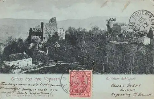 F 67530 OTTROTT, Ottrotter Schlösser, 1901, Verlag Luib