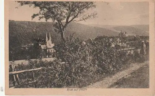 [Ansichtskarte] 5540 PRÜM, Blick auf Prüm, Verlag Pfingstmann, 1922. 