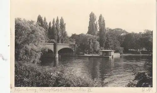 [Ansichtskarte] 2000 HAMBURG - WINTERHUDE, Leinpfad, Photo-AK, 1960. 