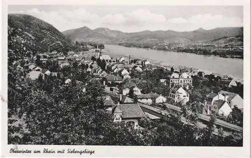 [Ansichtskarte] 5480 REMAGEN - OBERWINTER, Blick auf den Bahnhof, Siebengebirge. 