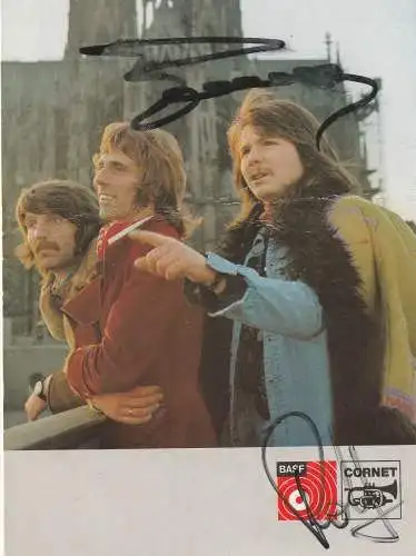 [Ansichtskarte] 5000 KÖLN, MUSIK, BLÄCK FÖÖSS, frühe Autogrammkarte, Druckstelle. 