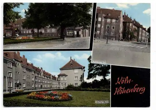 [Ansichtskarte] 5000 KÖLN - HÖHENBERG, Erfurter Strasse, Fuldaer Strasse, Perarer Platz. 