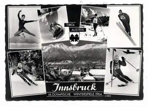 [Ansichtskarte] SPORT - OLYMPIA, INNSBRUCK 1964, Sportarten. 