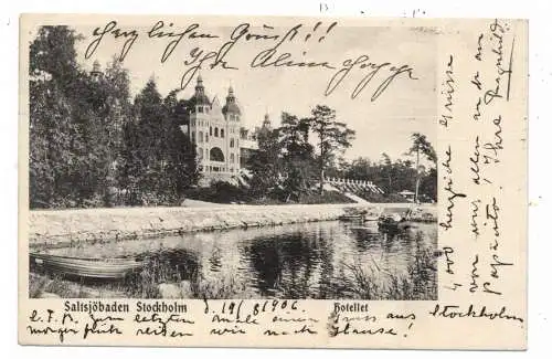[Ansichtskarte] S 132 42 STOCKHOLM - NACKA - SALTSJÖBADEN, Hotellet, 1906. 