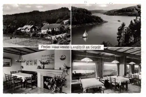 [Ansichtskarte] 5768 SUNDERN - LANGSCHEID, Pension Haus Hessliet, 195... 