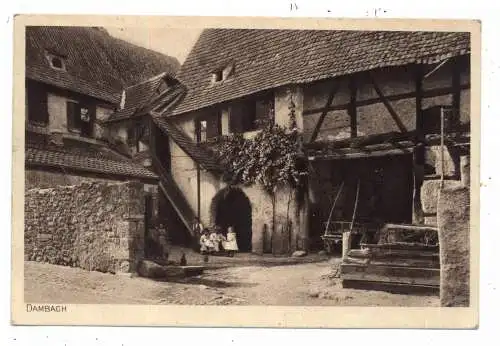 F 67110 DAMBACH, Bauernhof, 1912, Verlag Elsässische Rundschau
