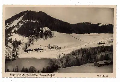 [Ansichtskarte] 8240 BERCHTESGADEN OBERAU - ROSSFELD, Berggasthof Heissbäck, 1942, Verlag Lochner. 