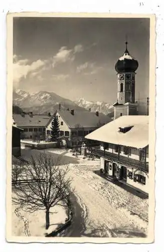 8165 FISCHBACHAU - BIRKENSTEIN, Dorfpartie im Winter, 1935