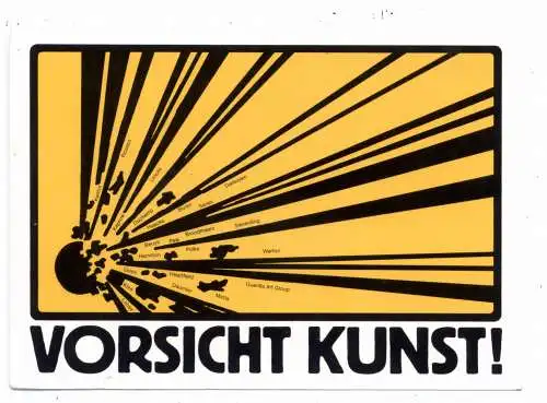 KÜNSTLER - ARTIST - KLAUS STAECK, "Vorsicht Kunst"