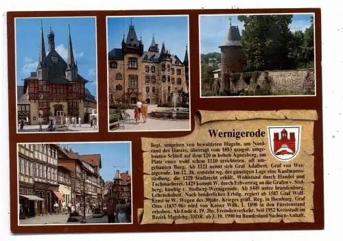 0-3706 WERNIGERODE, Chronik - AK