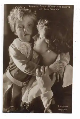 [Ansichtskarte] MONARCHIE - DEUTSCHLAND, Prinzessin August Wilhelm von Preußen mit ihrem Söhnchen, Verlag Liersch. 